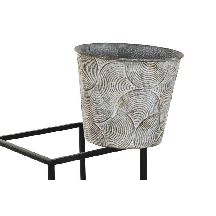 DKD Home Decor Macetero Urban de Metal Gris 34 x 71 x 34 cm 1 DKD Home Decor Macetero Urban de Metal Gris 34 x 71 x 34 cm 1