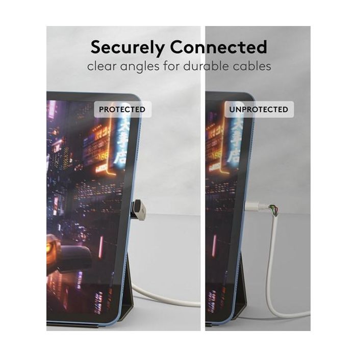 MicroConnect Premium Adaptador USB4 USB-C doble ángulo, 240W Power Delivery, 40Gbps Transferencia Datos, 8K Ultra HD Video 60Hz 1