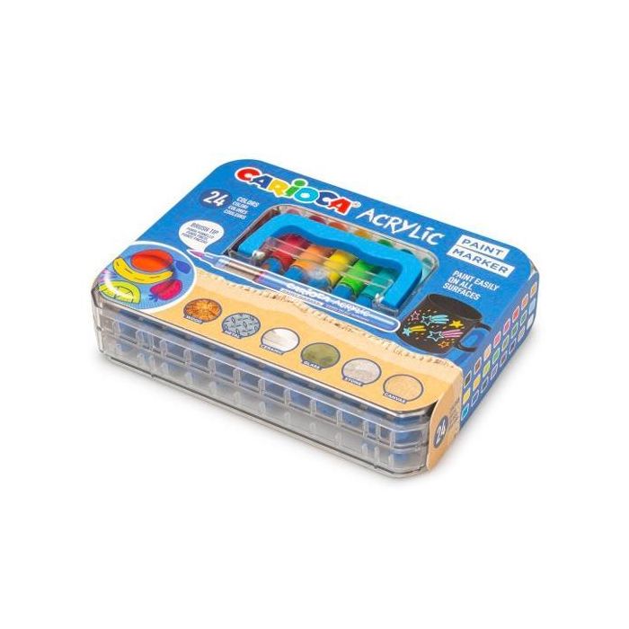 Carioca Rotulador Acrílico Paint Marker Surtidos Caja Especial 24 Unidades