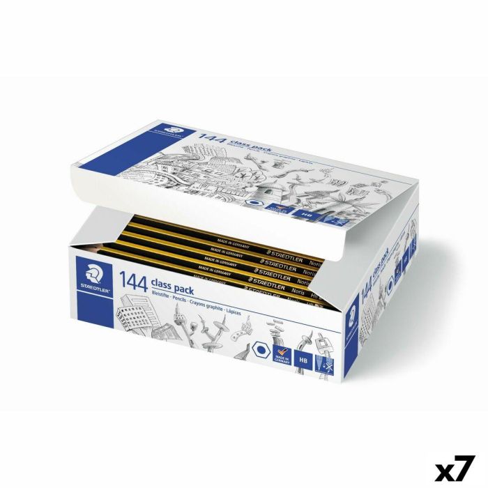Set de Lápices Staedtler NORIS HB Hexagonal HB 144 Piezas (7 Unidades)