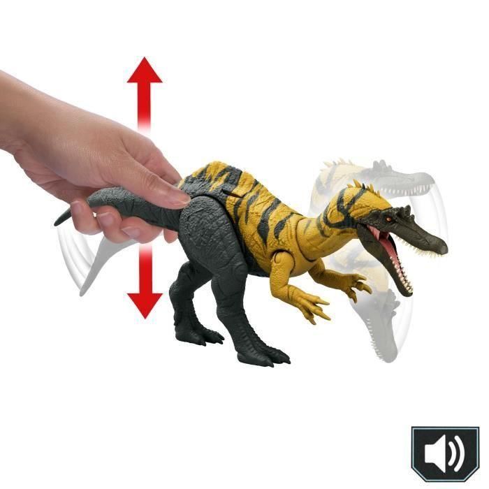 Mattel Jurassic World Wild Roar Ceratosuchops - Dinosaurio de Juguete con Sonido y Pilas LR44 Incluidas, Edad +4. 1 Mattel Jurassic World Wild Roar Ceratosuchops - Dinosaurio de Juguete con Sonido y Pilas LR44 Incluidas, Edad +4. 1