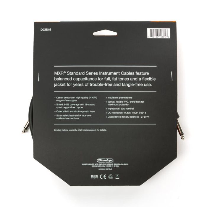 Cable Mxr® Instrumento Jack / Jack 4,50 M 2 Cable Mxr® Instrumento Jack / Jack 4,50 M 2