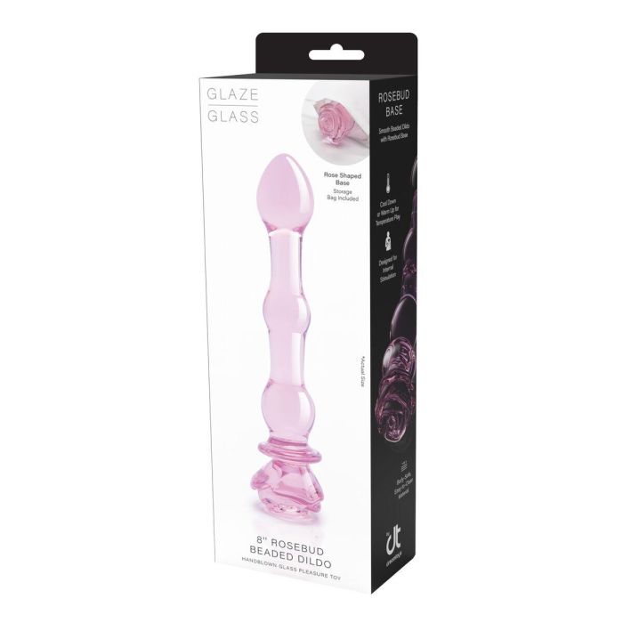 Dildo Dream Toys Glaze Glass Rosa 1 Dildo Dream Toys Glaze Glass Rosa 1