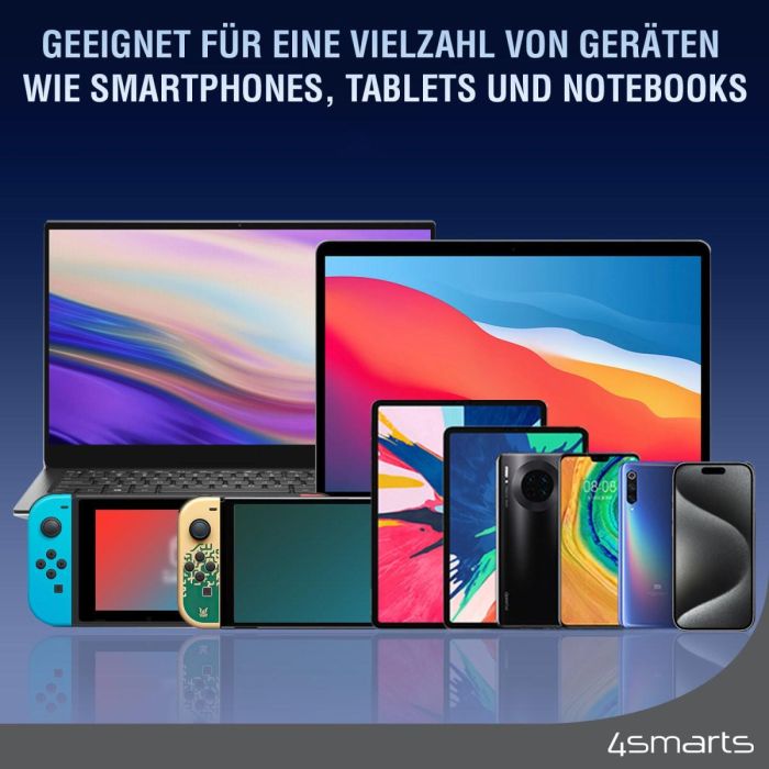 4smarts USB-C Magnetisches Kabel RollUp 1.5m. wei 2