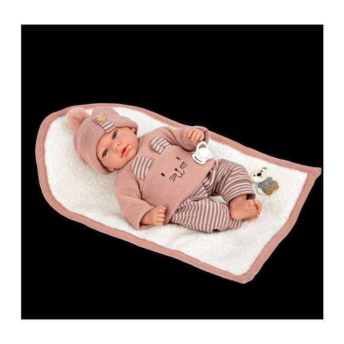 Muñecas Arias Muñeca Elegance Andie con Mantita 40 cm Cuerpo Blando 5