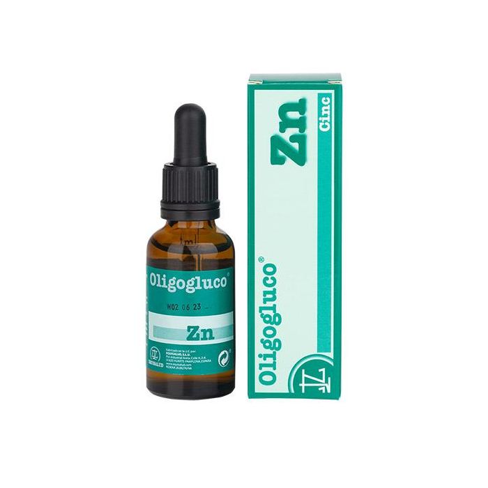 EQUISALUD Oligogluco-Zn Zinc 30ml - Piel, Cabello, Uñas y Próstata Saludables
