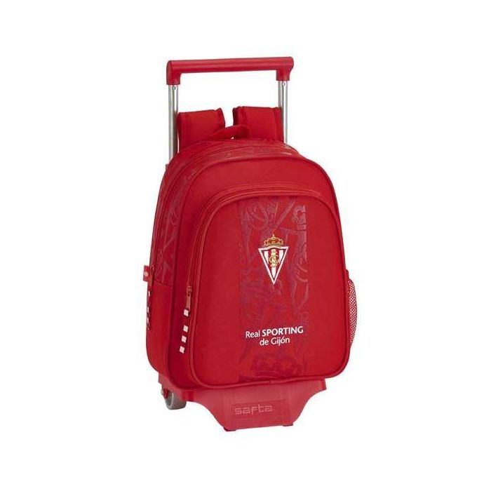 Cartera Escolar Safta Con Carro Sporting De Gijon 270x330x100 mm Cartera Escolar Safta Con Carro Sporting De Gijon 270x330x100 mm