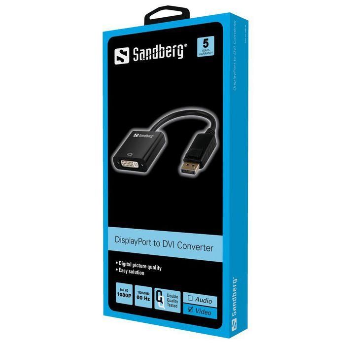 Sandberg Adapter DisplayPort to DVI 1 Sandberg Adapter DisplayPort to DVI 1