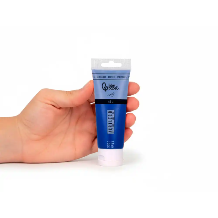 Liderpapel Pintura Acrílica 60 ml Azul Cian 4