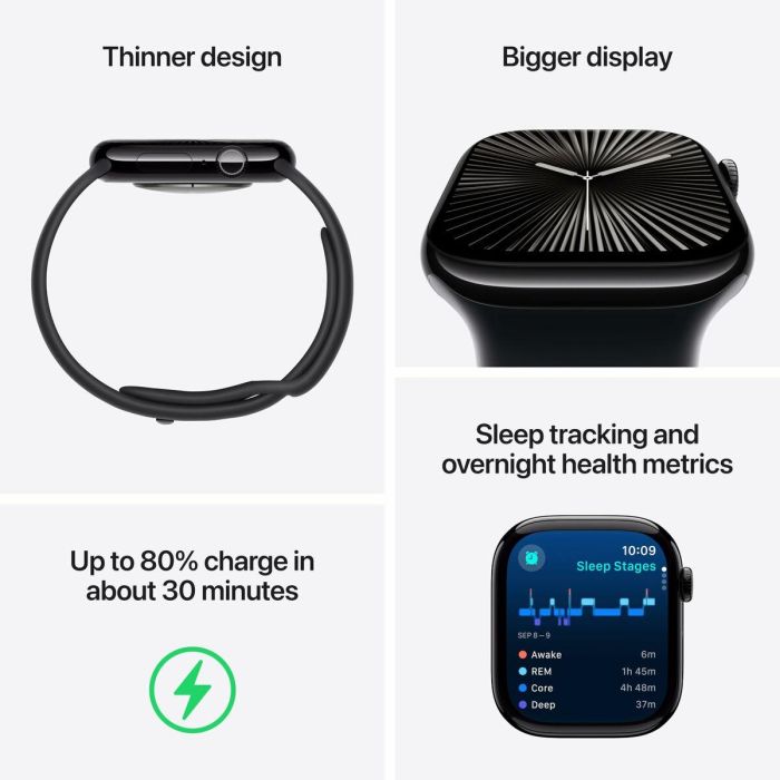 Apple Watch Series 10 GPS + Cellular 42mm Titanio Dorado con Pulsera Milanese Loop Acero Inoxidable Oro 64GB 3 Apple Watch Series 10 GPS + Cellular 42mm Titanio Dorado con Pulsera Milanese Loop Acero Inoxidable Oro 64GB 3