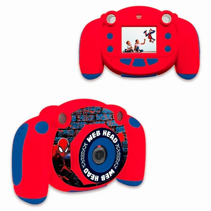 Lexibook Cámara Digital Spiderman DJ080SP HD 1080p 12MP con Marcos de Spiderman 3