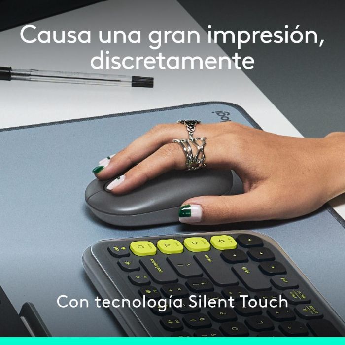 Logitech Ratón Inalámbrico Pop Mouse Grafito - Tecnología Bluetooth, Personalizable, Duración Batería 24 Meses 5 Logitech Ratón Inalámbrico Pop Mouse Grafito - Tecnología Bluetooth, Personalizable, Duración Batería 24 Meses 5