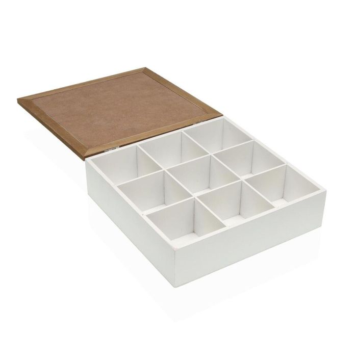Caja-Joyero Versa BLUME Madera MDF 24 x 7 x 24 cm 1