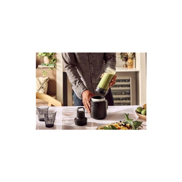 Kitchenaid Batidora de Vaso Inalámbrica 12V con Batería, Accesorios, Color Negro Mate 10