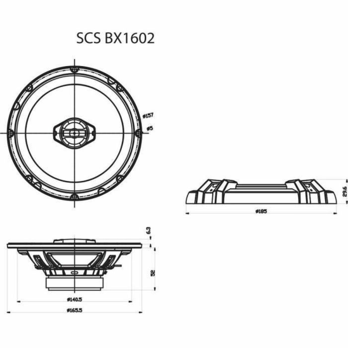 Altavoces para Coche Sencor SCS BX1602 1 Altavoces para Coche Sencor SCS BX1602 1