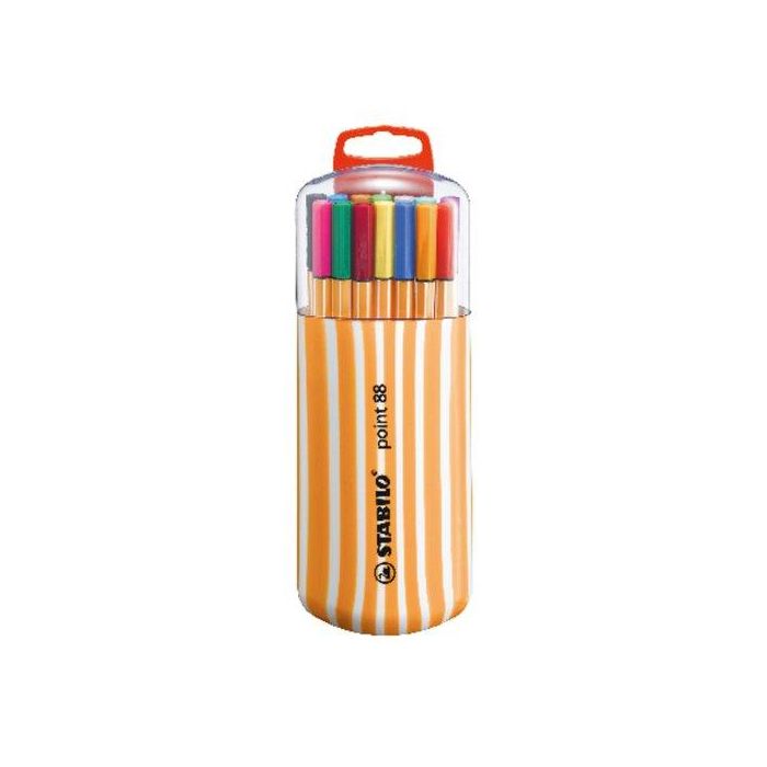 Rotulador Fibra Stabilo Point 88 Estuche De 15+5 Zebrui