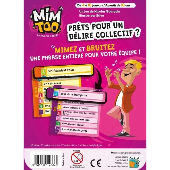Mimtoo|Asmodee - Juego de cartas e imaginación - a partir de 6 años 2 Mimtoo|Asmodee - Juego de cartas e imaginación - a partir de 6 años 2