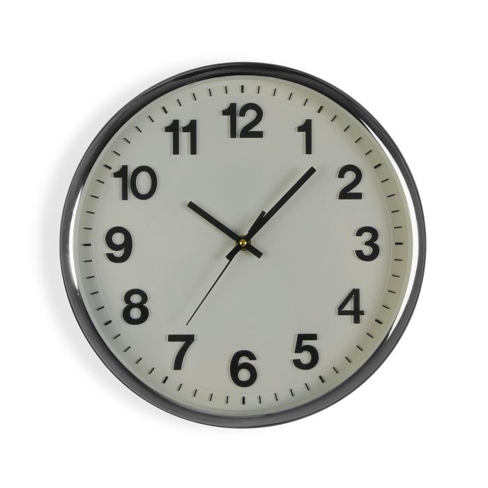 Reloj de Pared Blanco 32 cm Versa - Plástico (2 Unidades)