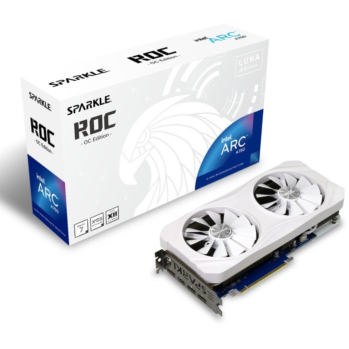 Sparkle Intel Arc A750 ROC Luna OC 8GB GDDR6 Edición Blanca 6