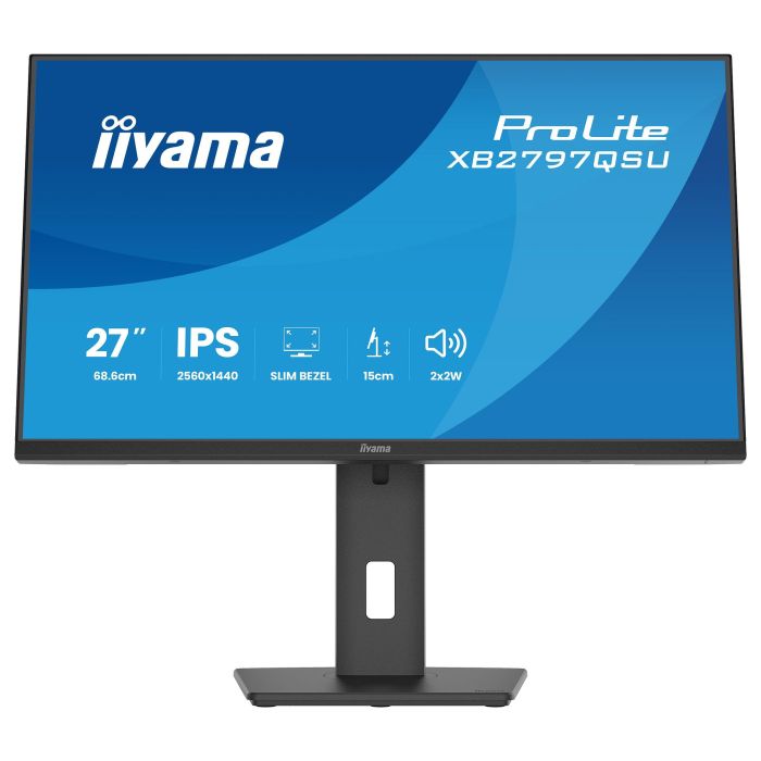 iiyama ProLite XB2797QSU-B1 Monitor Gaming/Profesional 27" (68.6 cm) Quad HD 2560x1440 IPS 75Hz 1ms AMD FreeSync, USB-C, Altavoces, Negro Mate 21
