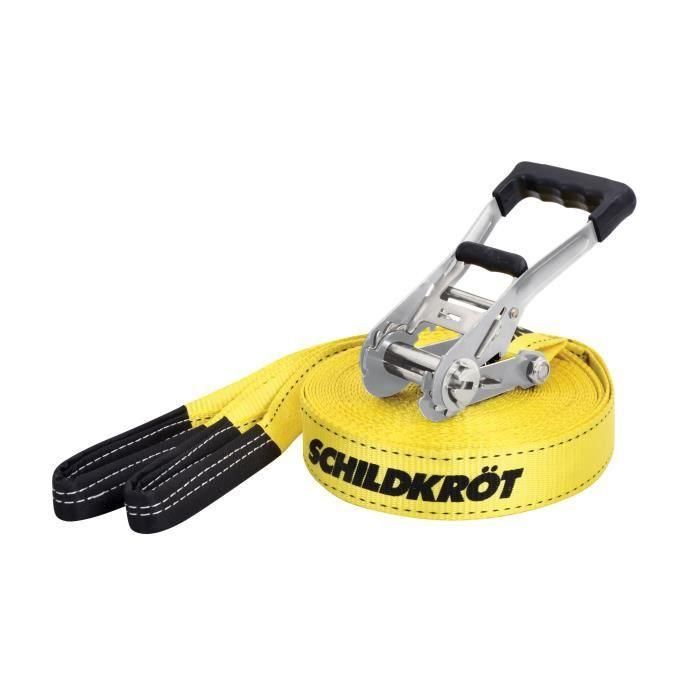 Schildkröt AUC1722948760219 Slackline 15 m largo x 5 cm ancho con Trinquete Metálico y Correa de Entrenamiento - Máx. 150 kg 5 Schildkröt AUC1722948760219 Slackline 15 m largo x 5 cm ancho con Trinquete Metálico y Correa de Entrenamiento - Máx. 150 kg 5