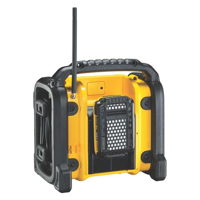 DeWALT Radio Portátil Digital DCR020-QW con DAB+ y FM, compatible con baterías 10.8V-18V, color Negro/Amarillo DeWALT Radio Portátil Digital DCR020-QW con DAB+ y FM, compatible con baterías 10.8V-18V, color Negro/Amarillo