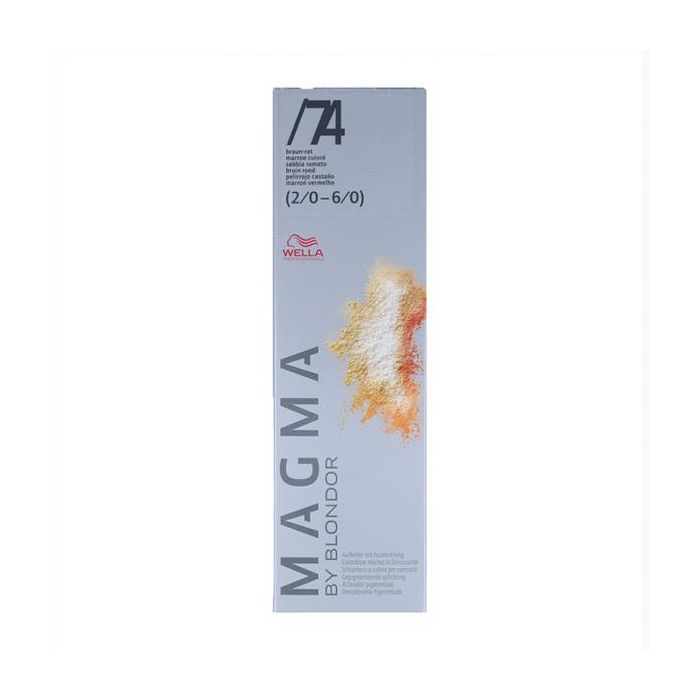 Wella Magma Color /74 120G (2/0 - 6/0) - Aclara y matiza en un solo paso para cabellos naturales y coloreados Wella Magma Color /74 120G (2/0 - 6/0) - Aclara y matiza en un solo paso para cabellos naturales y coloreados