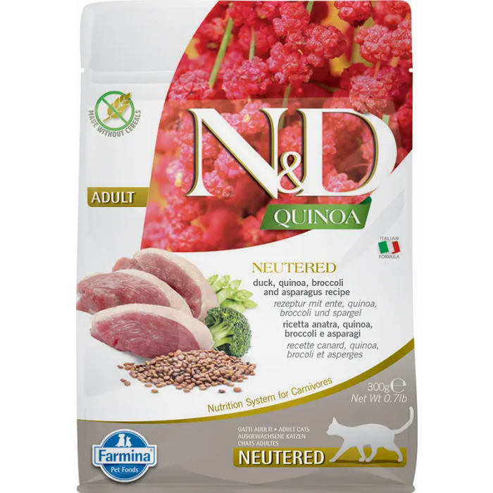 Farmina N&D Cat Quinoa Neutered Pato 300 gr