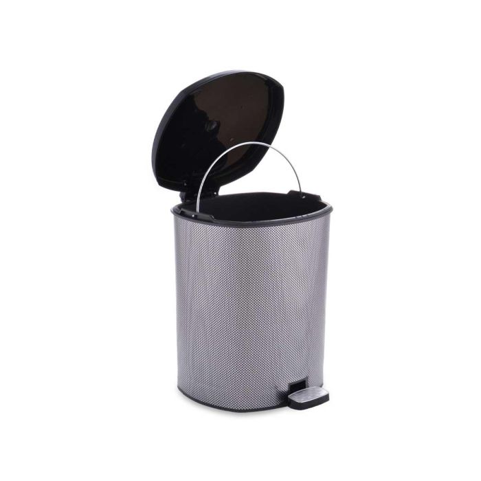 Papelera Plastico Pedal Fibra Carbono 6L Berilo 23X26CM (6 Unidades) 2 Papelera Plastico Pedal Fibra Carbono 6L Berilo 23X26CM (6 Unidades) 2