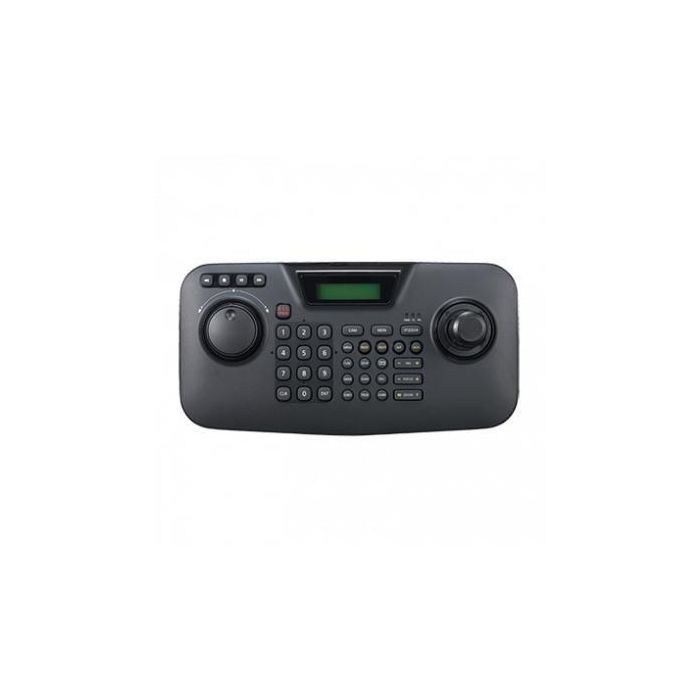 Hanwha Teclado control PTZ/DVRs con display LCD joystick 3D multiprotocolo RS-485 / 422 Wisenet Hanwha Teclado control PTZ/DVRs con display LCD joystick 3D multiprotocolo RS-485 / 422 Wisenet
