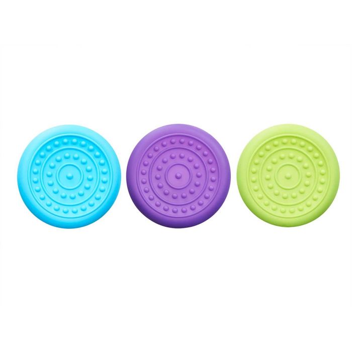 Disco Mascota Silicona Pequeño Surtido Mascow 18.5x2x18.5 cm - Azul, Morado, Verde (24 Unidades) 1 Disco Mascota Silicona Pequeño Surtido Mascow 18.5x2x18.5 cm - Azul, Morado, Verde (24 Unidades) 1