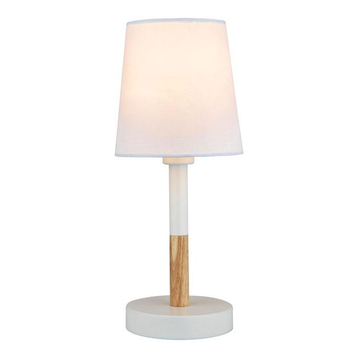 Lámpara de mesa blanca, e14 máx 40 W, ø 13 x 32 cm, Lámpara de mesa blanca, e14 máx 40 W, ø 13 x 32 cm,