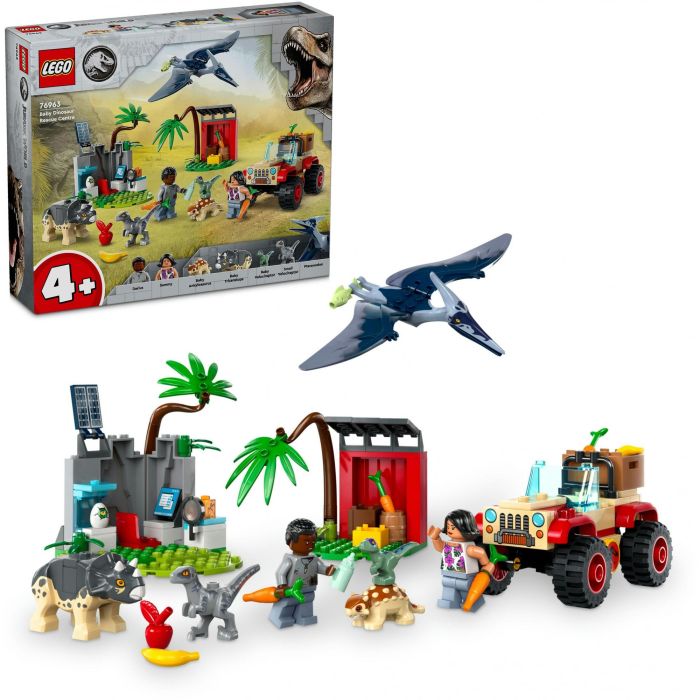 LEGO 76963 Jurassic World Centro de Rescate de Bebés Dinosaurios, Juguete con Figuras de Triceratops y Velociraptor 13 LEGO 76963 Jurassic World Centro de Rescate de Bebés Dinosaurios, Juguete con Figuras de Triceratops y Velociraptor 13