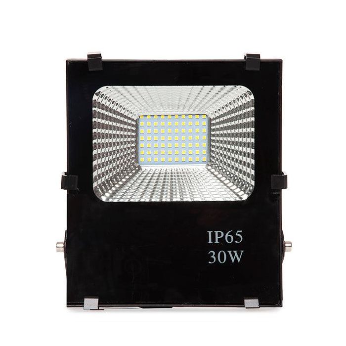 HO-FH-30W-CW Foco Proyector LED 30W 3600Lm 6000ºK Luz Fría IP65 Exterior Antideslumbramiento UGR<19 50.000H Vida Útil Negro 1