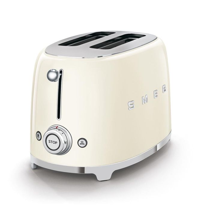 Smeg TSF01CREU Tostadora de 2 Ranuras Estilo Años 50 Color Crema 1 Smeg TSF01CREU Tostadora de 2 Ranuras Estilo Años 50 Color Crema 1