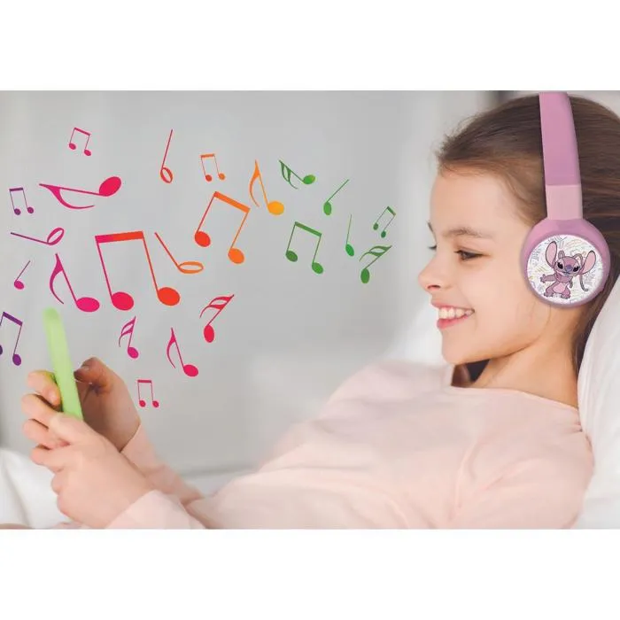 Lexibook Auriculares Angel 2 en 1 Bluetooth y con Cable para Niños, Cómodos y Plegables con Limitación de Sonido 3