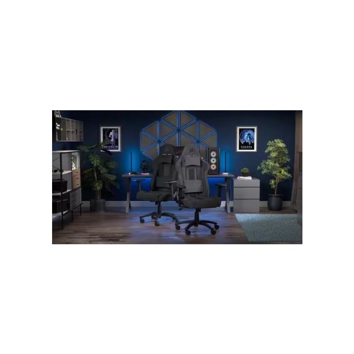 Corsair Silla Gaming TC100 Relaxed Fabric Gris/Negra CF-9010052-WW 5