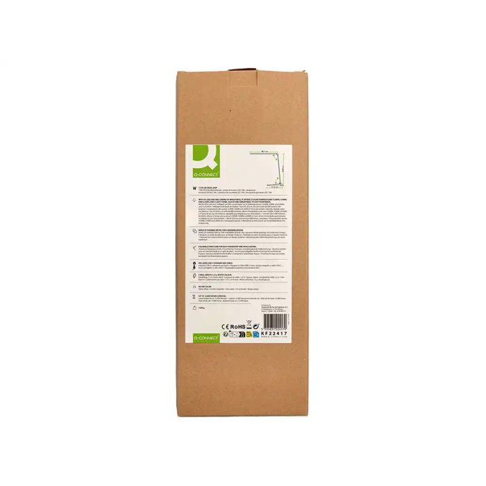 Q-connect Lámpara de Escritorio Sirio LED 13W 800 Lúmenes Táctil 3 Niveles Brillo Regulable Plata 11