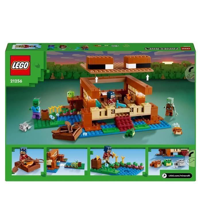 LEGO 21256 Minecraft La Casa de la Rana, Juguete con Minifiguras de Animales, Personajes Zombi y Explorador 5 LEGO 21256 Minecraft La Casa de la Rana, Juguete con Minifiguras de Animales, Personajes Zombi y Explorador 5