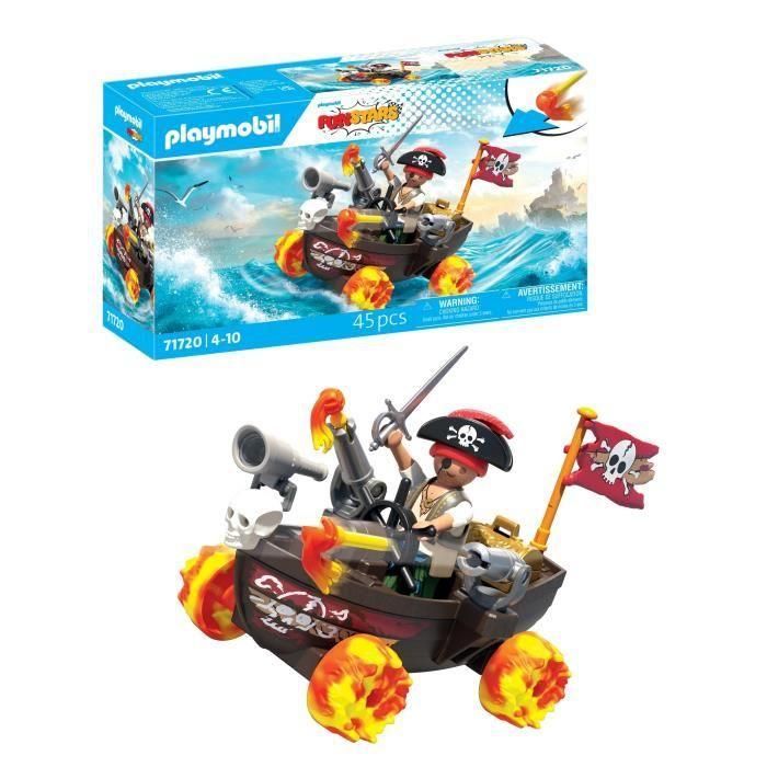 Playmobil Barco Pirata Racing: Juguete de Construcción Infantil para Niños a Partir de 3 Años, de Plástico Duradero 2