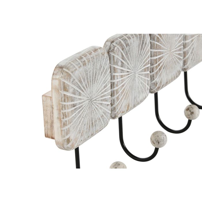 Perchero Pared Urban DKD Home Decor Blanco Negro 7 x 17 x 41 cm 1 Perchero Pared Urban DKD Home Decor Blanco Negro 7 x 17 x 41 cm 1