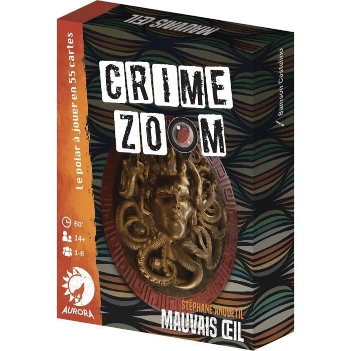Asmodee ASM3770010469131 Crime Zoom: Evil Eye - Juego de investigación para 14+ años - Duración 30-60 minutos