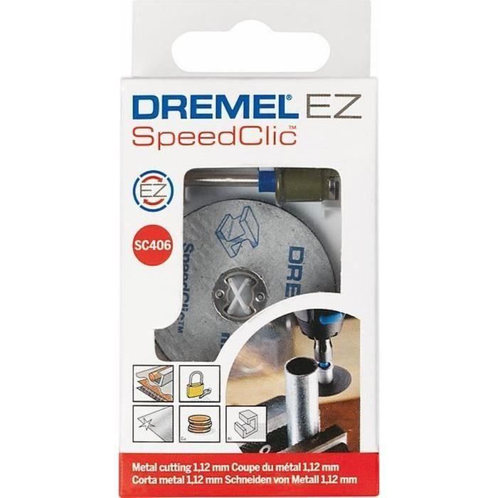 Adaptador DREMEL EZ Speedclic + 2 discos de corte 1 Adaptador DREMEL EZ Speedclic + 2 discos de corte 1