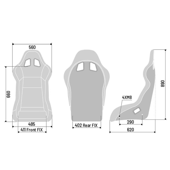 Asiento Evo Qrt S008007RNR 4 Asiento Evo Qrt S008007RNR 4