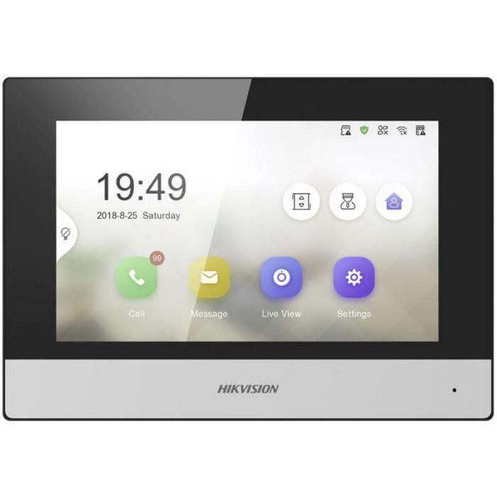 Hikvision KH6 Monitor Interior WiFi 2 Hilos Pantalla Táctil 7" para Videoportero Serie KH6 TFT LCD 1024x600