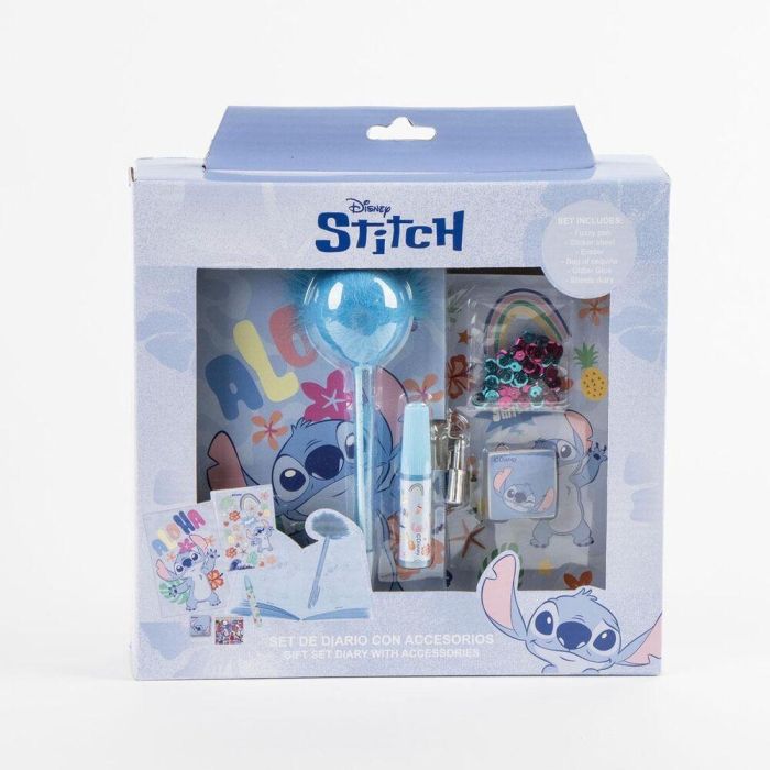 Cerdá Diario Set Stitch 23.5 x 25.0 x 5.5 cm Multicolor para Niños +3 Años