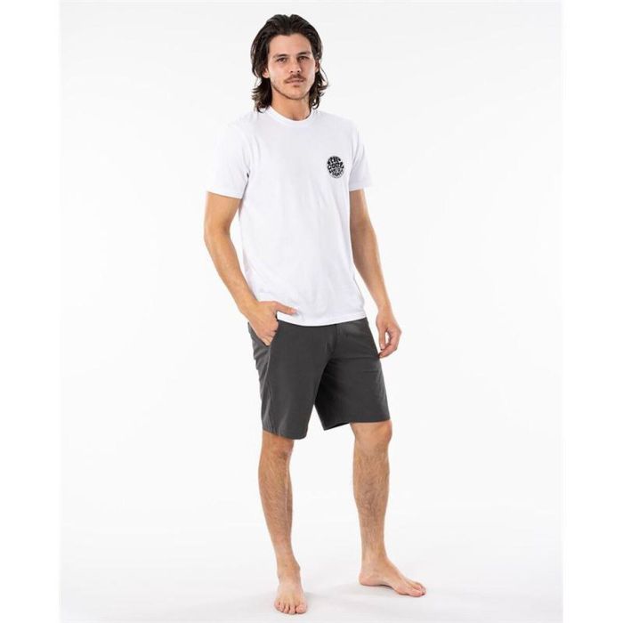 Camiseta de Manga Corta Hombre Rip Curl CTEST9-1000 Blanco (S)