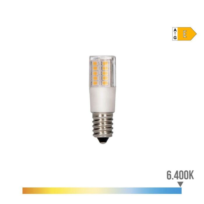 Edm Bombilla LED Tubular E14 5,5W 700 Lm 6400K Luz Fría Ø1,8x5,7 cm Edm Bombilla LED Tubular E14 5,5W 700 Lm 6400K Luz Fría Ø1,8x5,7 cm