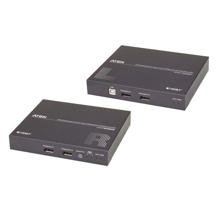 Aten USB DisplayPort Dual View HDBaseT™ 2.0 KVM Extender (4K@100m for Single View) Aten USB DisplayPort Dual View HDBaseT™ 2.0 KVM Extender (4K@100m for Single View)