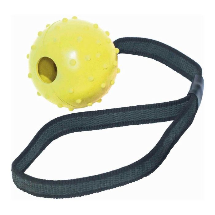Gloria Pelota de Goma con Cinta para Perro, Flexible y Resistente, Diámetro 6 x 30 cm 2
